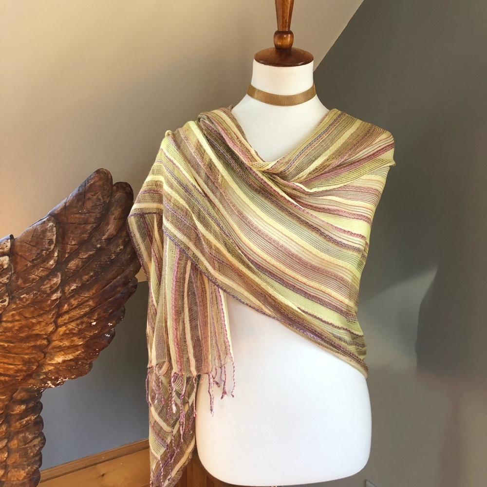 Woven Silk Gossamer Desert Wrap
